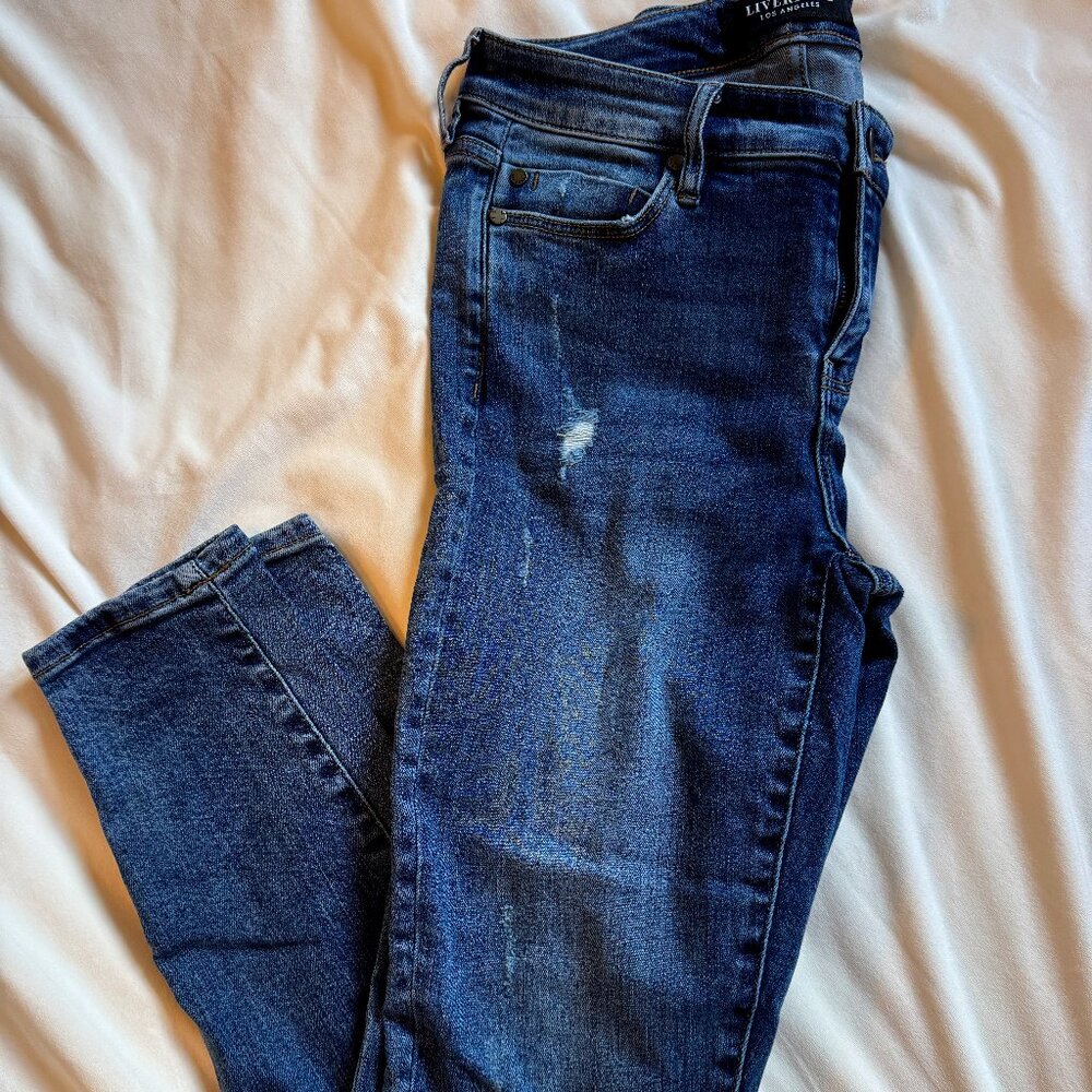 Liverpool Los Angeles Women's Distressed Skinny Jeans Size 6/28